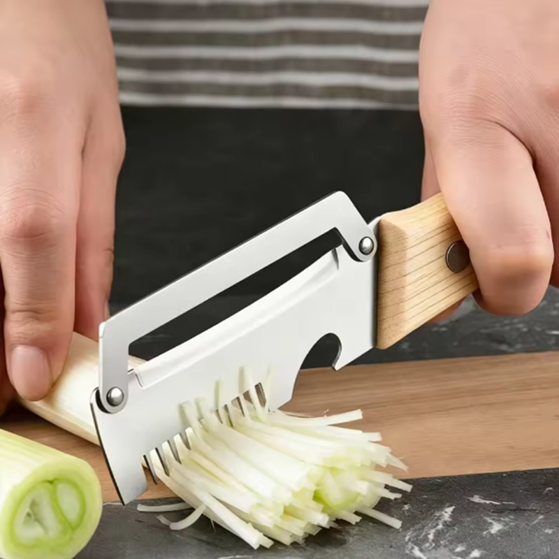 1 Set Wooden Handle Vegetable Peeler