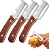 1 Set Wooden Handle Vegetable Peeler