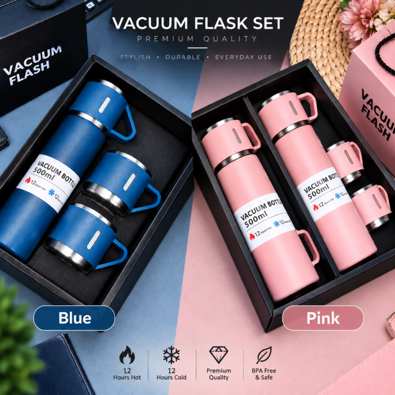 2pcs Vacuum Flask Set 500ml