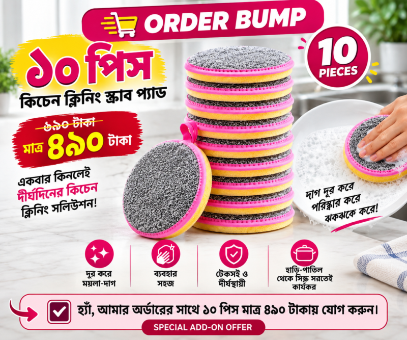 10pcs Double Sided Dishwashing Sponge